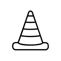 Construction Barrier Marking Off a Work Zone for Safety and Security