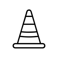 Construction Barrier Marking Off a Work Zone for Safety and Security