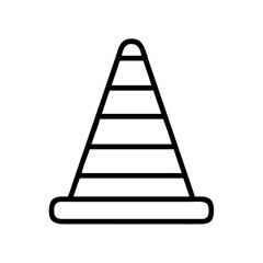 Construction Barrier Marking Off a Work Zone for Safety and Security