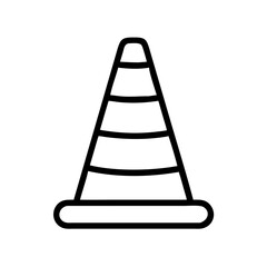 Construction Barrier Marking Off a Work Zone for Safety and Security