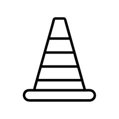 Construction Barrier Marking Off a Work Zone for Safety and Security