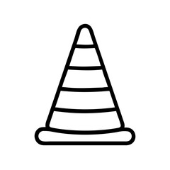 Construction Barrier Marking Off a Work Zone for Safety and Security