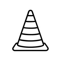 Construction Barrier Marking Off a Work Zone for Safety and Security