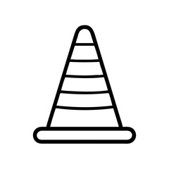 Construction Barrier Marking Off a Work Zone for Safety and Security