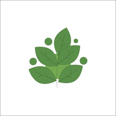 Obraz premium greenleaf,cluster,shape high resolution vector foliage for eco products wellness branding social media branding and online ad materials fresh leafy aesthetics