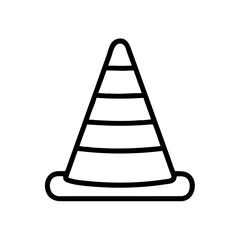 Construction Barrier Marking Off a Work Zone for Safety and Security