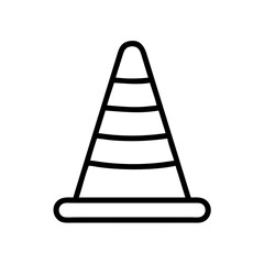 Construction Barrier Marking Off a Work Zone for Safety and Security