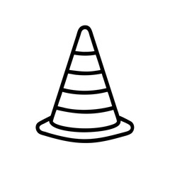 Construction Barrier Marking Off a Work Zone for Safety and Security