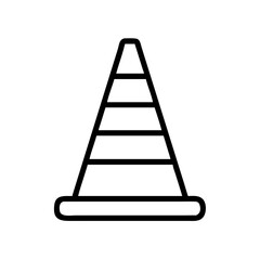 Construction Barrier Marking Off a Work Zone for Safety and Security