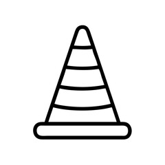 Construction Barrier Marking Off a Work Zone for Safety and Security