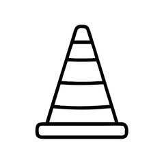 Construction Barrier Marking Off a Work Zone for Safety and Security