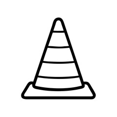 Construction Barrier Marking Off a Work Zone for Safety and Security