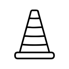 Construction Barrier Marking Off a Work Zone for Safety and Security