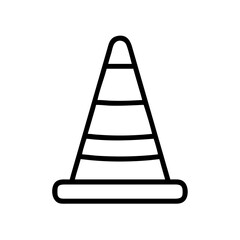 Construction Barrier Marking Off a Work Zone for Safety and Security