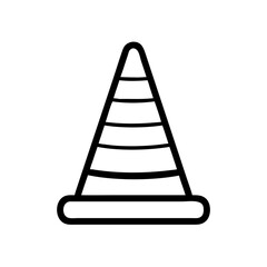 Construction Barrier Marking Off a Work Zone for Safety and Security