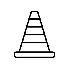 Construction Barrier Marking Off a Work Zone for Safety and Security