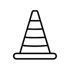 Construction Barrier Marking Off a Work Zone for Safety and Security