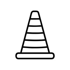 Construction Barrier Marking Off a Work Zone for Safety and Security