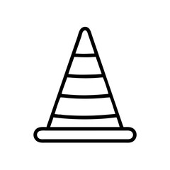 Construction Barrier Marking Off a Work Zone for Safety and Security