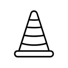 Construction Barrier Marking Off a Work Zone for Safety and Security