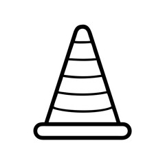 Construction Barrier Marking Off a Work Zone for Safety and Security