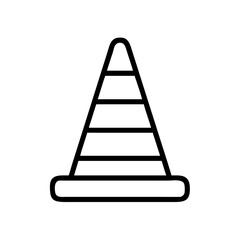 Construction Barrier Marking Off a Work Zone for Safety and Security