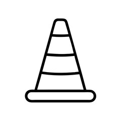 Construction Barrier Marking Off a Work Zone for Safety and Security