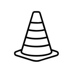 Construction Barrier Marking Off a Work Zone for Safety and Security