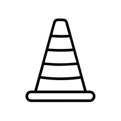 Construction Barrier Marking Off a Work Zone for Safety and Security