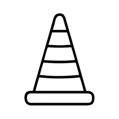 Construction Barrier Marking Off a Work Zone for Safety and Security