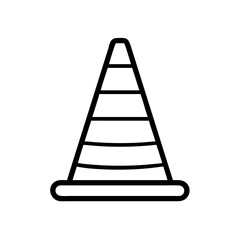 Construction Barrier Marking Off a Work Zone for Safety and Security