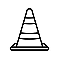 Construction Barrier Marking Off a Work Zone for Safety and Security