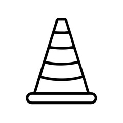 Construction Barrier Marking Off a Work Zone for Safety and Security