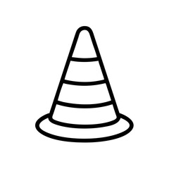 Construction Barrier Marking Off a Work Zone for Safety and Security
