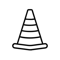 Construction Barrier Marking Off a Work Zone for Safety and Security