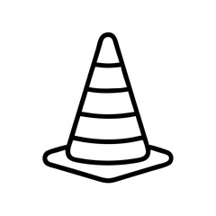 Construction Barrier Marking Off a Work Zone for Safety and Security