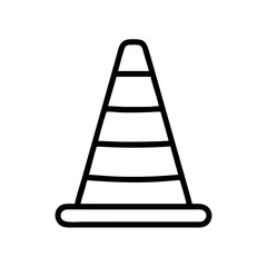 Construction Barrier Marking Off a Work Zone for Safety and Security