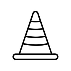 Construction Barrier Marking Off a Work Zone for Safety and Security