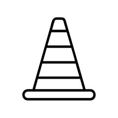 Construction Barrier Marking Off a Work Zone for Safety and Security