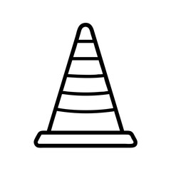 Construction Barrier Marking Off a Work Zone for Safety and Security