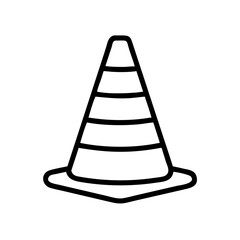 Construction Barrier Marking Off a Work Zone for Safety and Security