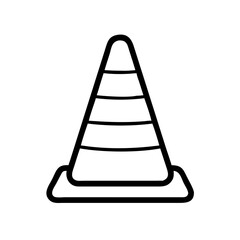 Construction Barrier Marking Off a Work Zone for Safety and Security