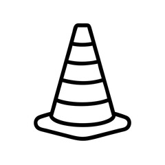 Construction Barrier Marking Off a Work Zone for Safety and Security