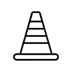 Construction Barrier Marking Off a Work Zone for Safety and Security