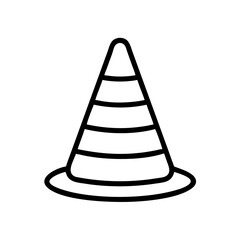 Construction Barrier Marking Off a Work Zone for Safety and Security