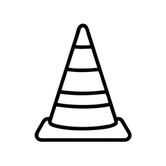 Construction Barrier Marking Off a Work Zone for Safety and Security