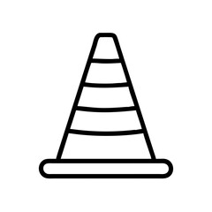 Construction Barrier Marking Off a Work Zone for Safety and Security