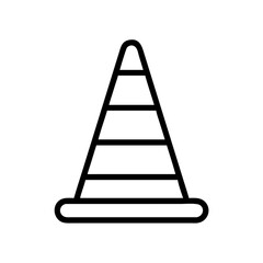 Construction Barrier Marking Off a Work Zone for Safety and Security