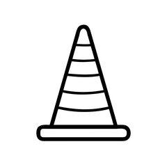 Construction Barrier Marking Off a Work Zone for Safety and Security