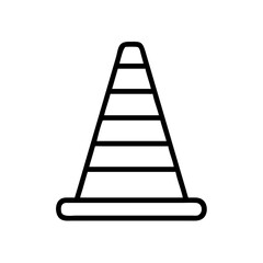 Construction Barrier Marking Off a Work Zone for Safety and Security